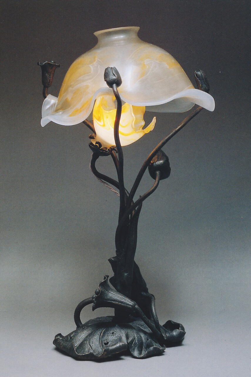 エミール・ガレ　卓上ランプ